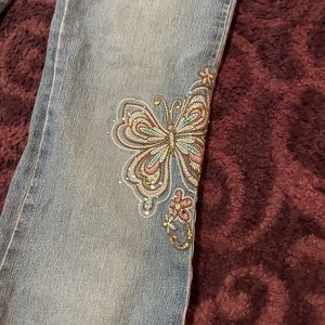 Super cute butterfly jeans
